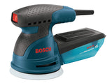 BOSCH ROS20VSC Palm Sander 2.5 Amp 5 Inch Corded Variable Speed Random Orbital Sander, Polisher Kit with Dust Collector and Soft