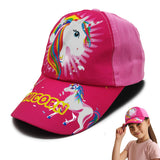Vritraz Synthetic Printed Unicorn Little Baseball Cap For Kids, Baby Girls And Boys 312 Years (Pink)
