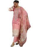Libas Women'S Silk Blend Kurta Set (49188_Pink