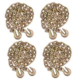 Mytee Products (4 Pack) 3/8 X 25 G70 Chain with grab hooks, WLL 6,600 lbs