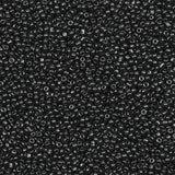 2mm Black Seed Beads for Jewelry Making 200 Grams About 18880pcs,12/0 Glass Craft Beads for Making Earrings, Bracelets, Pendants