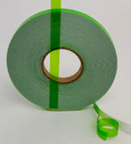 Transparent Vinyl Tape with Self-Adhesive. (1/4 inch x 50 ft, Fluorescent Green)