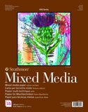 Strathmore 462111 400 Series Mixed Media Pad, 11x14 Glue Bound, 15 Sheets , White
