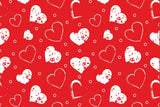 Visual Creation Gift Wrapping Paper Sheets for Diwali I Christmas I Love I Birthday (Seamless Love) Pack of 3 (Red)