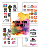 Woopme Vinyl 51 Pcs Motivational Quotes Scrapbook SelfAdhesive Stickers For Journal Laptop Girls Diy Scrapbooking Page Decorati