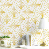 Peel and Stick Wallpaper Gold and White Peel and Stick Wallpaper Geometric Stripe Contact Paper Self Adhesive Removable Wallpape