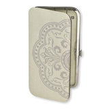 The Beadsmith Two Sided Magnetic Needle Case Basic Elements 6.25 x 3.25 x .75, Snap Closure, One Side Printed with 