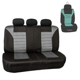 FH Group Car Seat Cover for Back Seat Premium 3D Air Mesh Gray Seat Cover Universal Fit Rear Seat Cover Split Bench Car Seat Pro