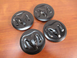 19-2021 Ram 2500 3500 (4) Matte Black Center Caps for 17x8 18x8 20x8 Wheels OEM-New