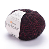 YARNART Manhattan - Glittery Glistening Metallic Wool & Acrylic Fantasy Yarn, 1.76 Oz, 218.72 Yds (904)