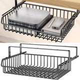 ENONCI Under Desk Drawer Slide Out No Drill Metal Storage Cabinet