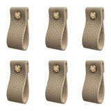 Hiili & Kaala Leather Dresser Knobs, 6 Pack Knobs for Dresser Drawers, Soft Drawer Knobs Upgrade The Look of Furniture, Perfect 