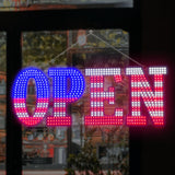 Led Open Signs for Business 30x10in Big Open Sign Led w/Remote Control Window Wall Door Store Bar Coffee Salon,ON/OFF Switch USA