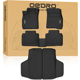 OEDRO Floor Mats Set Fits for Honda Accord 2023-2025 & Accord Hybrid 2023-2025, All-Weather TPE Floor Mats & Cargo Trunk Liners 