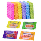 ROPTO 16 PCS Mini Food erasers for Kids Classroom Spicy Ramen Noodles Erasers Cute erasers for Kids Bulk Desk Pets Valentines Gi