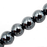 Gemstone Beads for Jewelry Making, Sold per Bag 5 Strands Inside, Hematite 8mm