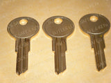 K169 Keys for Bauer K169 Keys T-Handle Truck Topper Keys 3 PreCut to Your Code K169 Bauer Keys