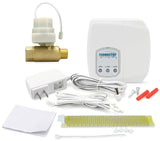 FloodStop Water Heater Leak Detector Kit with Automatic Water ShutOff and Visual/Audible Alarms, 1/2 NPT MIP x FIP
