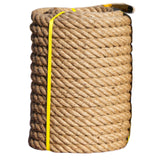Hemp Rope (1 Inch x 100 ft), Natural Twisted Heavy Duty Jute Rope for Tug of War, Crafts, Landscaping, Home D cor, Swing & Gard