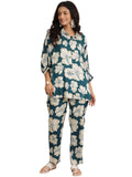 Libas Womens Printed Silk Blend Co-Ord Set For Women