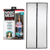 Magic Mesh Deluxe, Black | Magnetic Screen Door, Heavy Duty, Magnetic Closure, Door Net, Patio Screen, Sliding Door Screen, Bug 