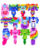 Axolotls vs Unicorns Plushies - Series A 12-Pack Mystery Bags | Super Soft 4 Bean-Filled Plush Collectibles | Perfect for Kids, 