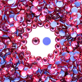 Meibite Hotfix Rhinestones Bulk, 1500PCS Rose Hot Fix Rhinestones for Clothes DIY Decoration Crafts, Rose, SS12, 3.0-3.2mm