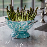 Golden Rabbit Enamelware Large Colander 5 QUART