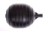 Kerick Valve PF45K Polyethylene Oval Float Ball, 4 Diameter, 5 Length, 1/4 Female Thread,Black