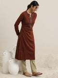 Libas Women'S Wool Regular Kurta (58145W_Rust Rust L