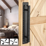 Eumtenr 14 Barn Door Handles for Sliding Door, Heavy Duty Large Rustic Design Barn Door Pull, for DIY Sliding Barn Door, Gate, S