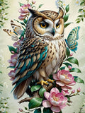 Ekuxom 5D Owl Diamond Painting Kits for Adults, Owl Diamond Art Kits, Full Drill DIY Crafts for Adults Home Wall Decor Gift Kits