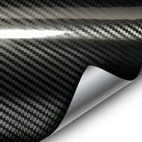 VViViD Epoxy High Gloss Black Carbon Vinyl Automotive Wrap Film DIY Easy to Install No Mess (6ft x 5ft)