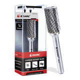 EZARC Tungsten Carbide Rotary Burr Bit, SB-5 Double Cut Carbide Burr 1/4 Shank Die Grinder Cutting Burrs Bit for Metal Working &