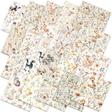HunnmingRe 20 Pcs 10''x10'' Boho Farm Animal Quilting Fabric Square Cow Pink Pig Dog Precut Quiltted Fabric Wildflowers Chick Sh
