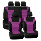 FH Group Car Seat Covers Full Set 3D Air Mesh - Universal Fit, Automotive Seat Covers, Low Back Seat Cover,Airbag Compatible,Spl