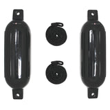 Extreme Max 3006.7204 BoatTector Inflatable Fender Value 2-Pack - 6.5 x 22, Black