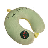Skylofts 100% Cotton Panda Neck Pillow For Boys & Girls For Car, Train, Flight, Bus Microfibre Travel Cushions With Sleeping E