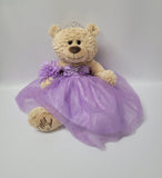 KINNEX COLLECTIONS SINCE 1997 20 Quince Anos Quinceanera Last Doll Teddy Bear with Dress (Centerpiece) ~ ARC16832-5 (Lavender)