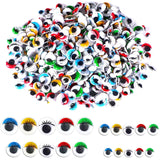 UPINS 1000pcs Wiggle Eyes with Eyelashes Self Adhesive Googly Eyes for DIY Craft 6 mm 8 mm 10 mm 12 mm Mixed Packaging and Multi