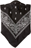 ATV TEK, Universal Bandana Style Dust Masks with Suspension Straps & 3D Nose Box - Black, XL