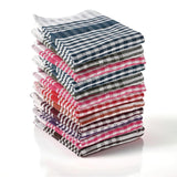 Solitude 12 Pcs Cotton Kitchen Cloth/Napkin | 55 x 40 cm | Bulk Cotton Kitchen Cleaning Dish Cloths | Scrubbing Wash Cloth Sets