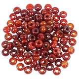 Loveliome 14x8mm Large Hole Stone Beads 5-6mm Hole - More Natural Gemstone Rondelle Beads for European Charm Bracelets, Jewelry 
