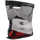Meister Athlete XL Wash Bag Large Mesh Sports Laundry Bag w/Zipper Lock Black