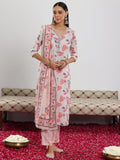 Libas Women'S Linen Kurta Set (49051 Off White M