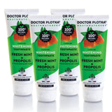 MOUTHWATCHERS Whitening Fluoride Free Naturally Sourced Toothpaste, 4 Tubes, 3 oz Each, for Sensitive Teeth and Gums, Fresh Orga