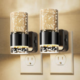 L LOHAS LED Night Light,Dimmable Night Lights Plug into Wall, 2 Pack Acrylic Nightlights with 0-100 LM Adjustable Brightness, 30