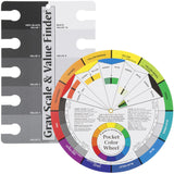 Color Wheel Pocket Guide with Gray Scale Value Finder - for both the amateur and professional artists