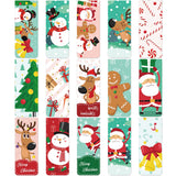 30 Pieces Christmas Bookmarks Magnetic Bookmarks Cute Magnet Page Clips Bookmark with Santa Snowman Reindeer Pattern for Kids St