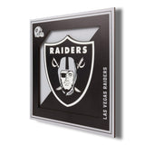 YouTheFan NFL Las Vegas Raiders 3D Logo Series Wall Art 12x12